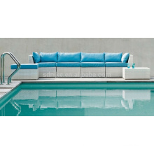 DE- (478) muebles de piscina de hotel sofá de piscina de ratán